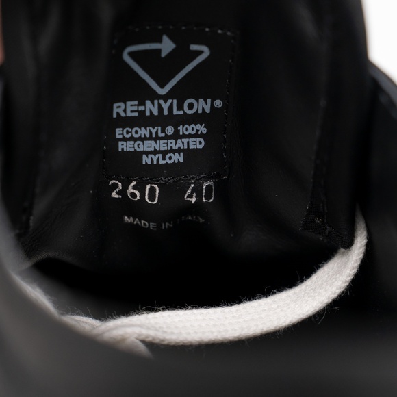 size 40eu 10 US Prada Double Wheel Platform Sneaker Black Nylon - Picture 12 of 14